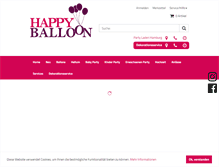 Tablet Screenshot of happyballoon.de